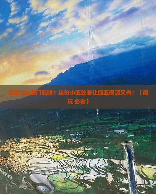 宜春去厦门旅游小吃
