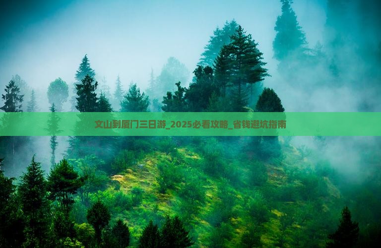 文山到厦门三日游