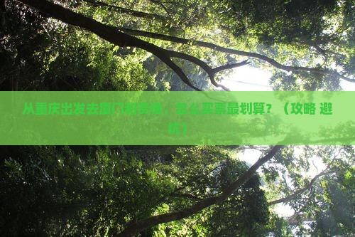 重庆去厦门和贵楼门票