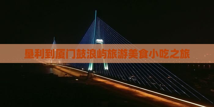 垦利去厦门鼓浪屿旅游小吃