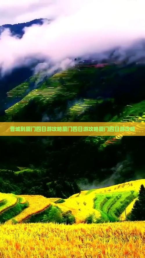 晋城到厦门四日游