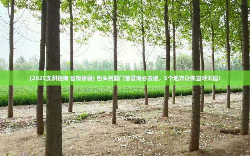 包头到厦门曾厝埯必去地