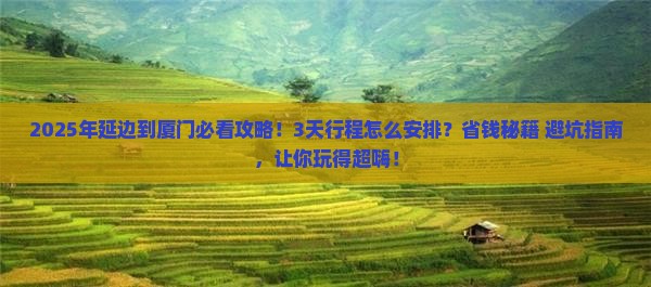 延边到厦门攻略