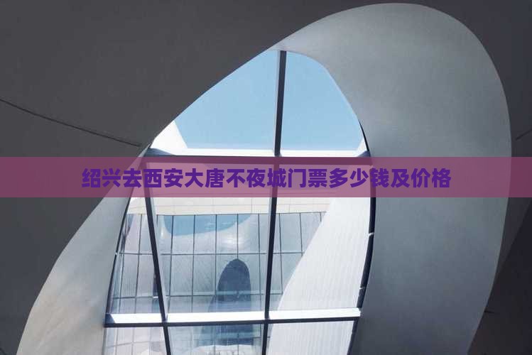 绍兴去西安大唐不夜城门票