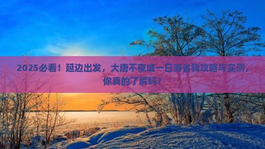 延边到西安大唐不夜城一日游