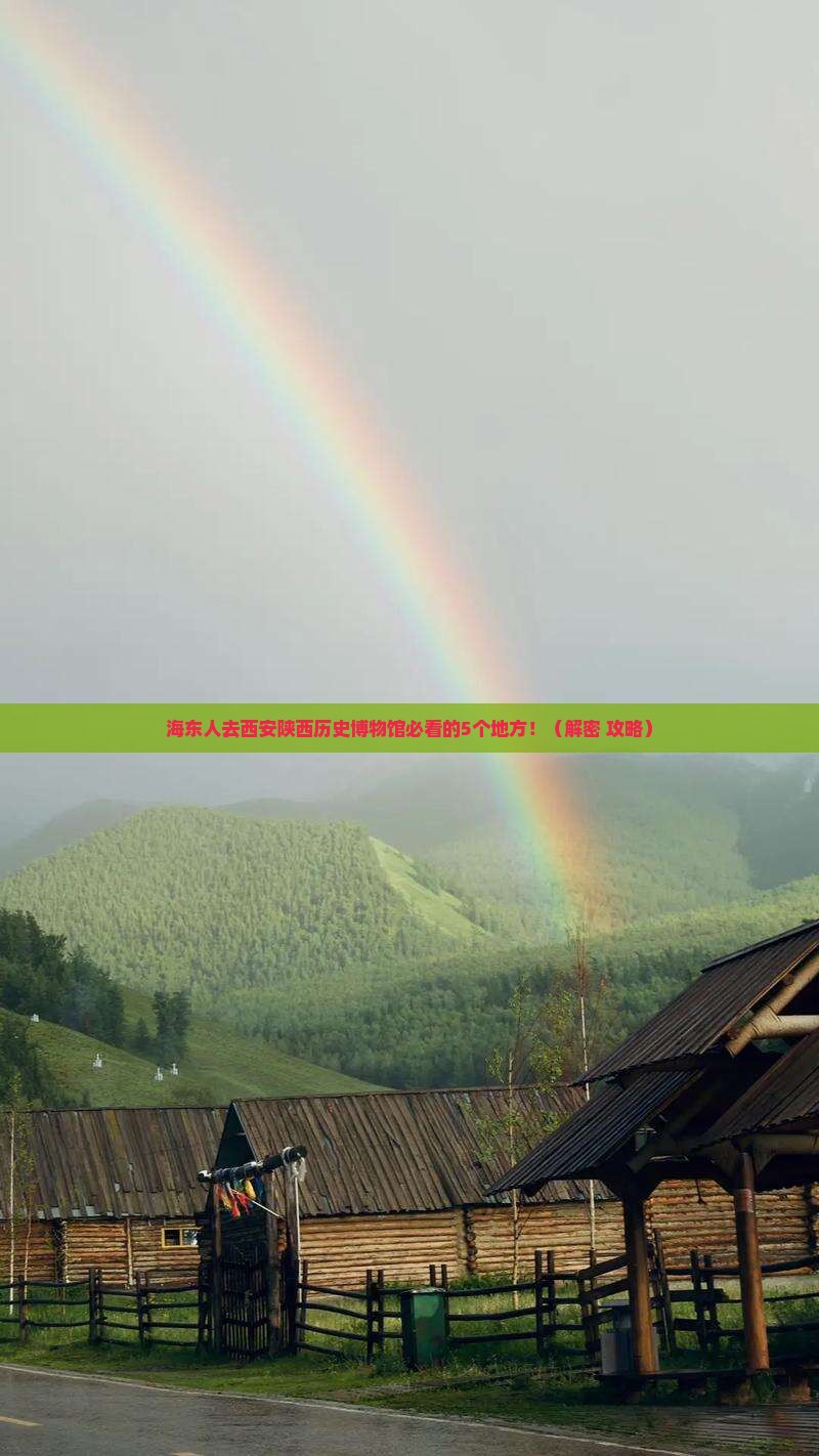 海东去西安陕西历史博物馆必去地