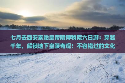 七月去西安秦始皇帝陵博物院六日游