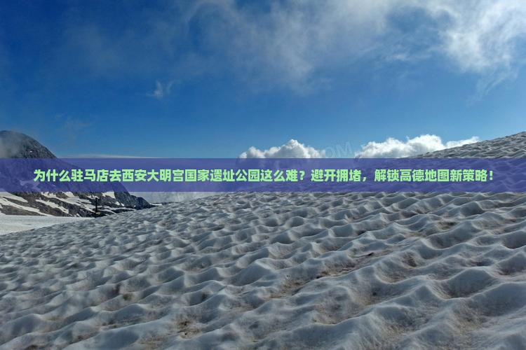 驻马店去西安大明宫国家遗址公园攻略