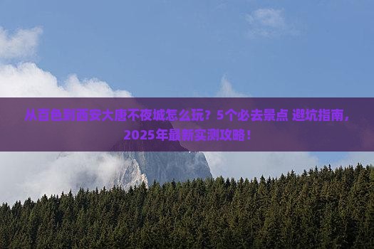 百色去西安大唐不夜城哪里玩