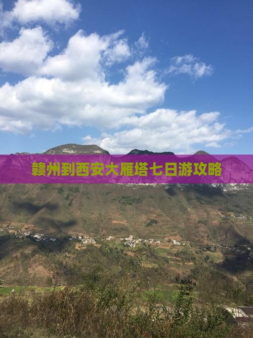 赣州到西安大雁塔七日游