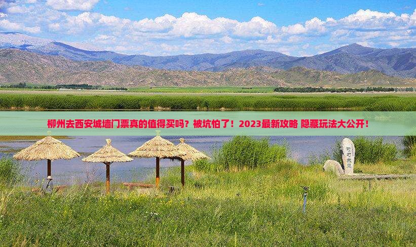 柳州去西安城墙门票