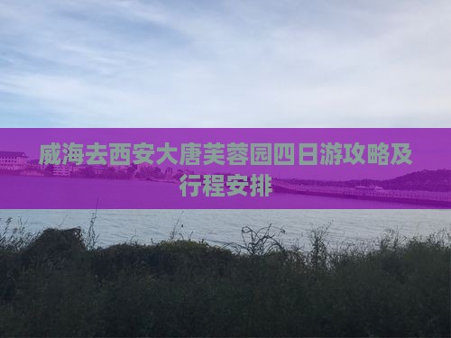 威海去西安大唐芙蓉园四日游