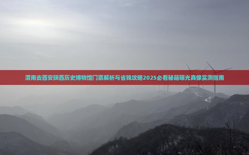 渭南去西安陕西历史博物馆门票