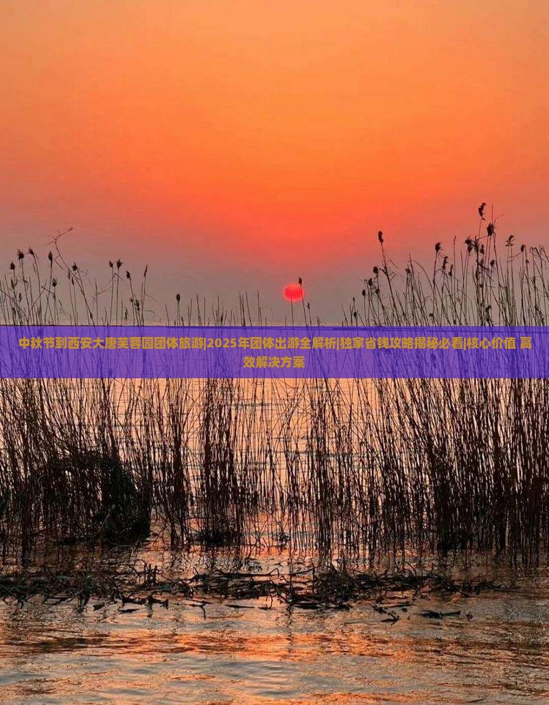中秋节到西安大唐芙蓉园团体旅游