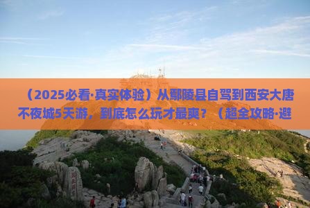 鄢陵县到西安大唐不夜城五日游