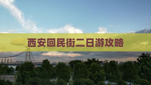 大丰去西安回民街二日游
