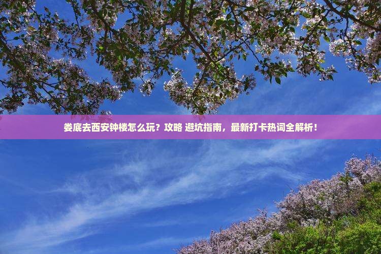 娄底去西安钟楼景点