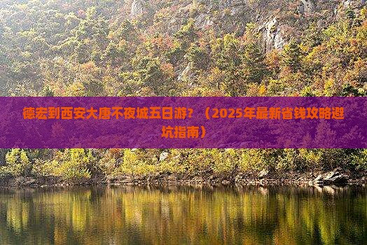 德宏到西安大唐不夜城五日游