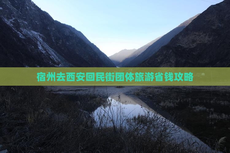 宿州去西安回民街团体旅游