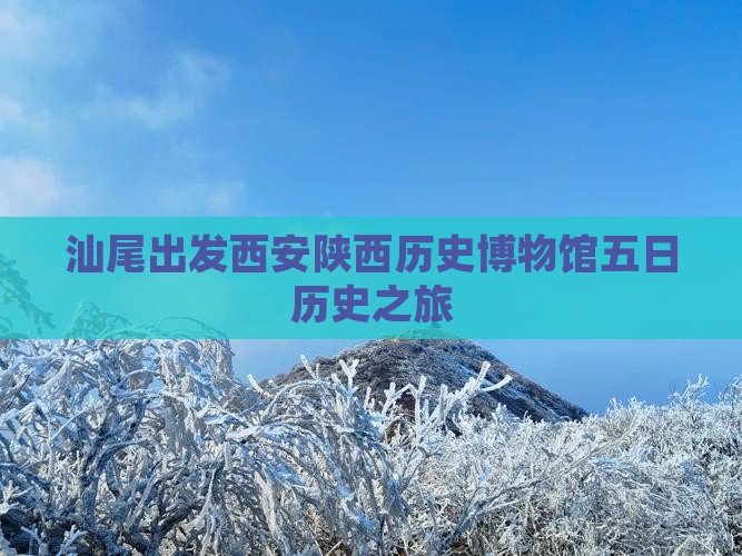 汕尾去西安陕西历史博物馆五日游
