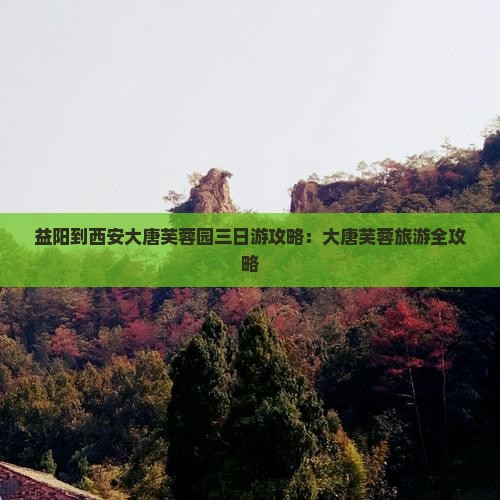 益阳到西安大唐芙蓉园三日游