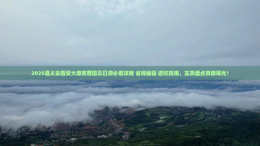 遵义去西安大唐芙蓉园五日游
