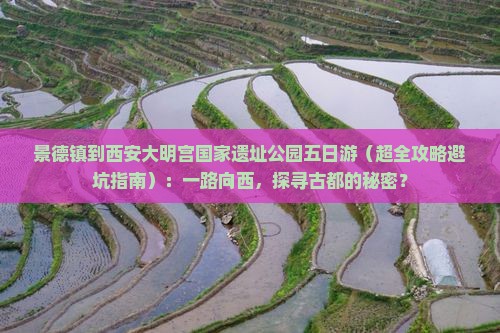 景德镇去西安大明宫国家遗址公园五日游