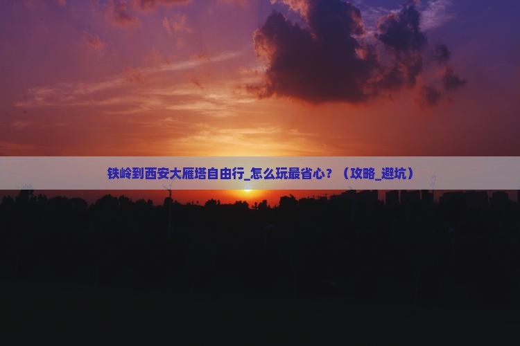 铁岭到西安大雁塔自由行 铁岭到西安大雁塔自由行
