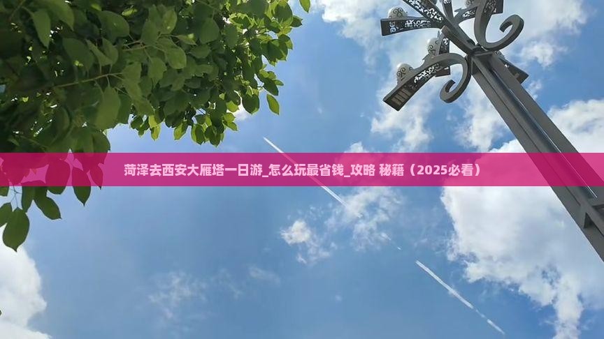 菏泽去西安大雁塔一日游