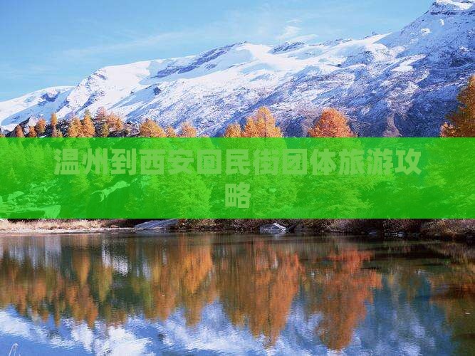 温州到西安回民街团体旅游