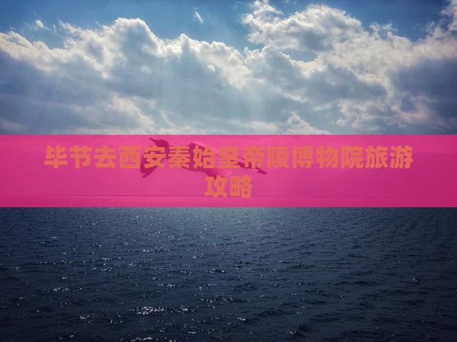 毕节去西安秦始皇帝陵博物院旅游