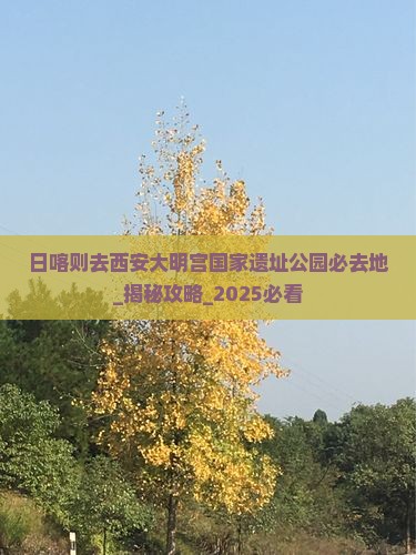 日喀则去西安大明宫国家遗址公园必去地