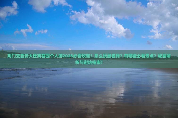荆门去西安大唐芙蓉园个人游