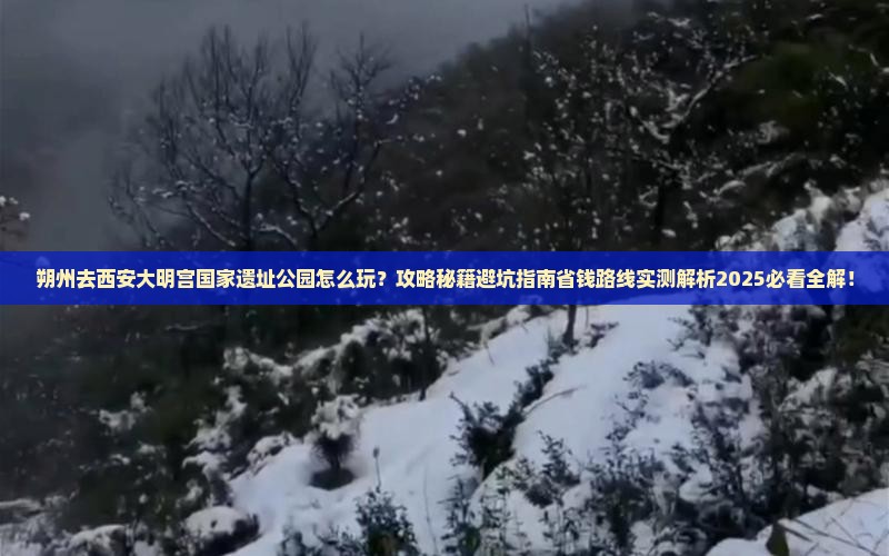 朔州去西安大明宫国家遗址公园哪里玩