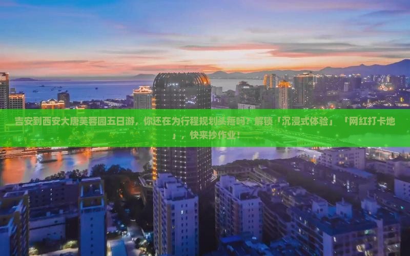 吉安到西安大唐芙蓉园五日游