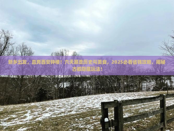 新乡到西安钟楼六日游 新乡到西安钟楼六日游