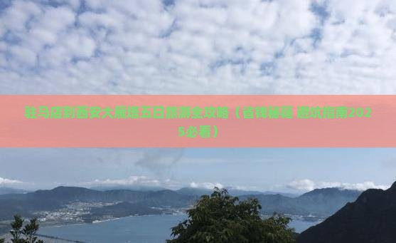 驻马店到西安大雁塔五日游