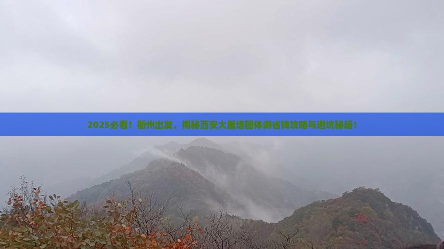衢州到西安大雁塔团体旅游