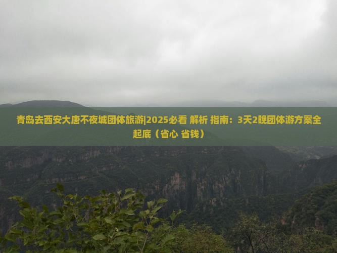 青岛去西安大唐不夜城团体旅游
