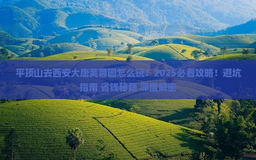 平顶山去西安大唐芙蓉园攻略