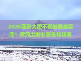黄冈去西安大唐不夜城旅游小吃
