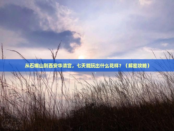 石嘴山到西安华清宫七日游