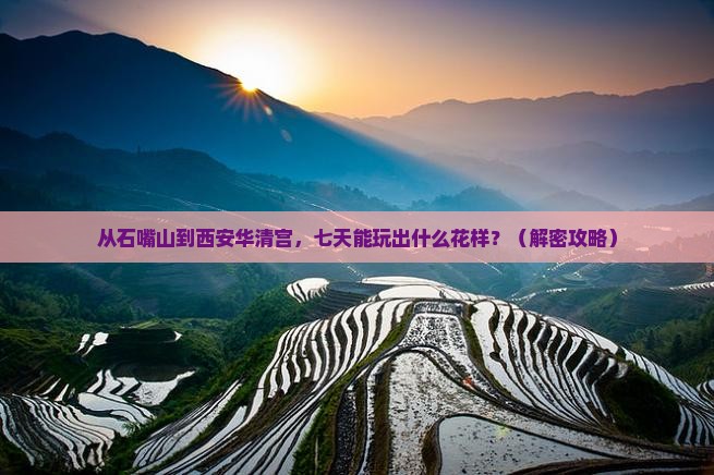 石嘴山到西安华清宫七日游