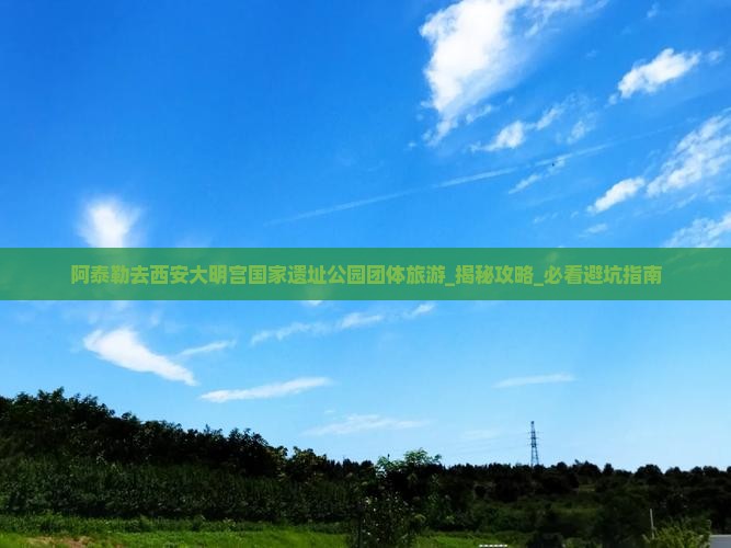 阿泰勒去西安大明宫国家遗址公园团体旅游