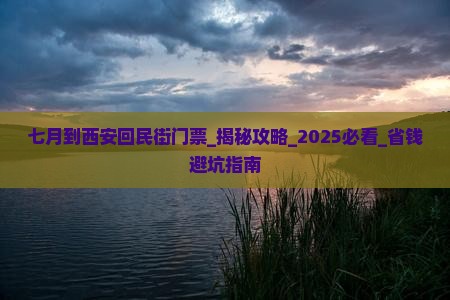 七月到西安回民街门票