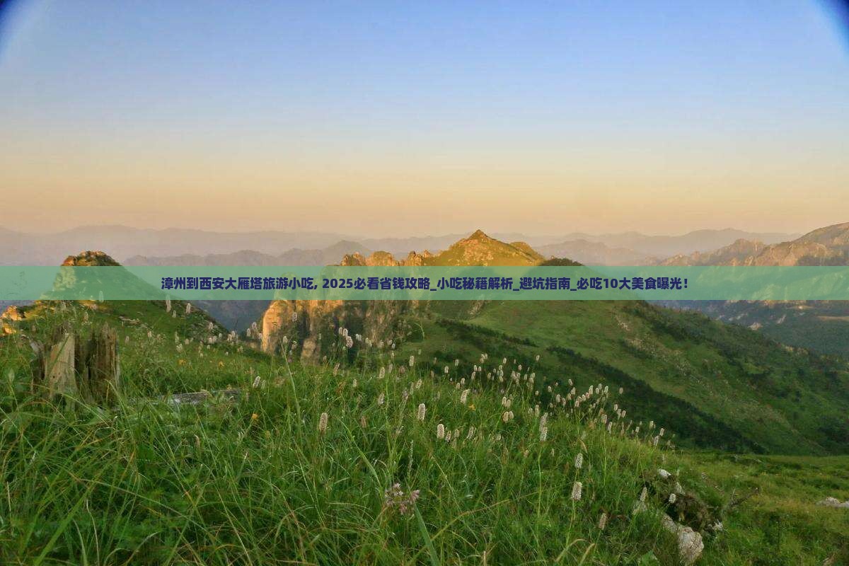 漳州到西安大雁塔旅游小吃