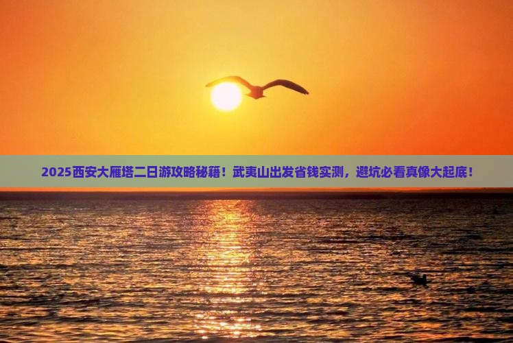 武夷山去西安大雁塔二日游