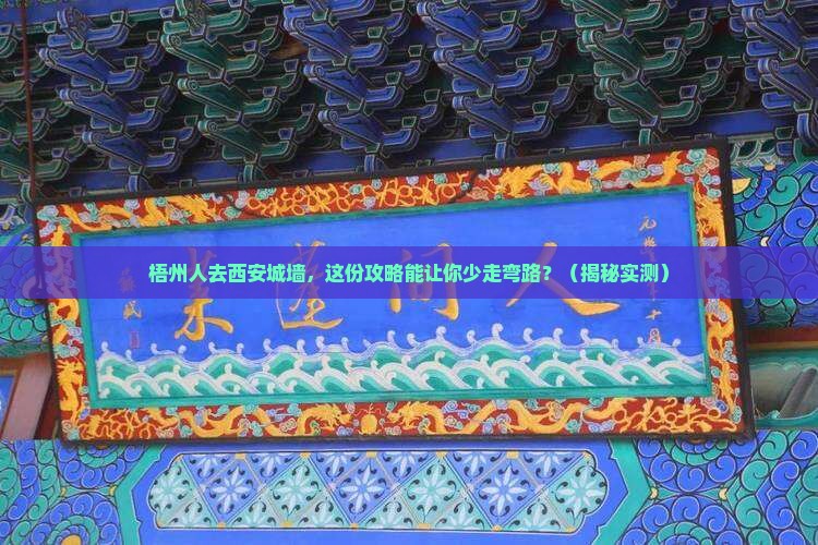 梧州去西安城墙旅行社