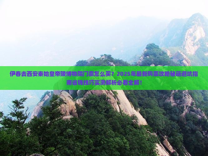 伊春去西安秦始皇帝陵博物院门票