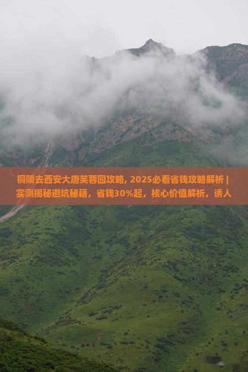铜陵去西安大唐芙蓉园攻略